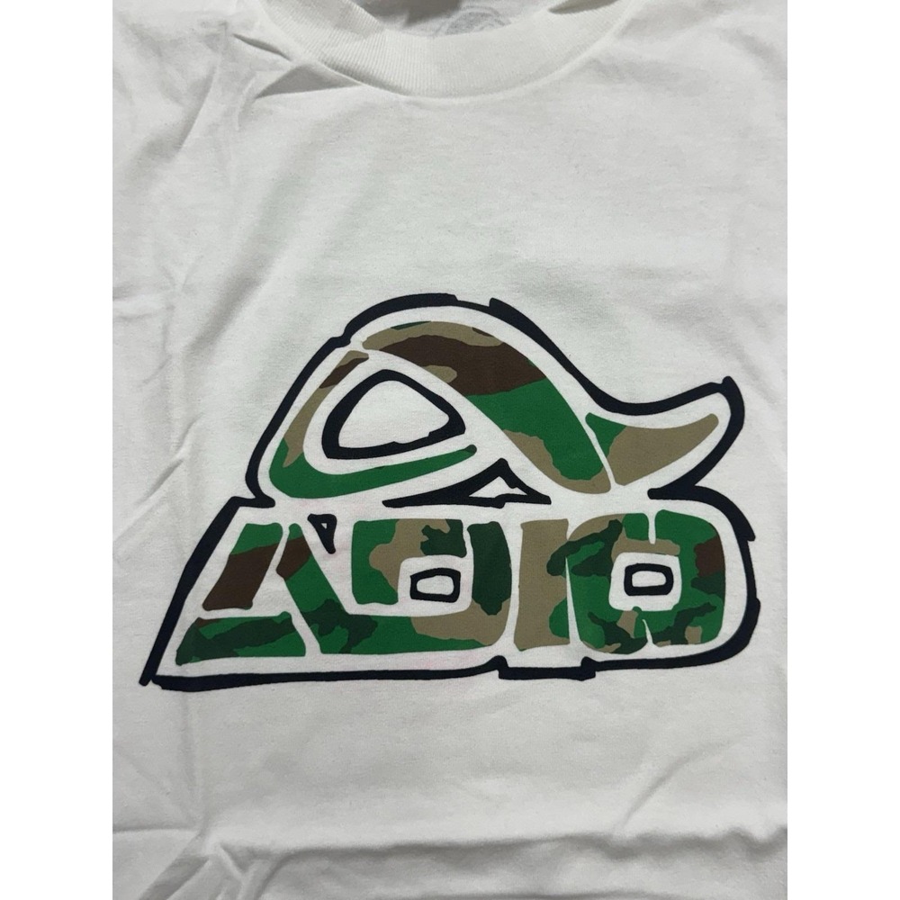 Vintage‎ Y2K Adio Camouflage Logo Skateboarding T Shirt Size L - Picture 4 of 7